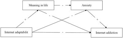 The impact of internet adaptability on internet addiction: the serial mediation effect of meaning in life and anxiety